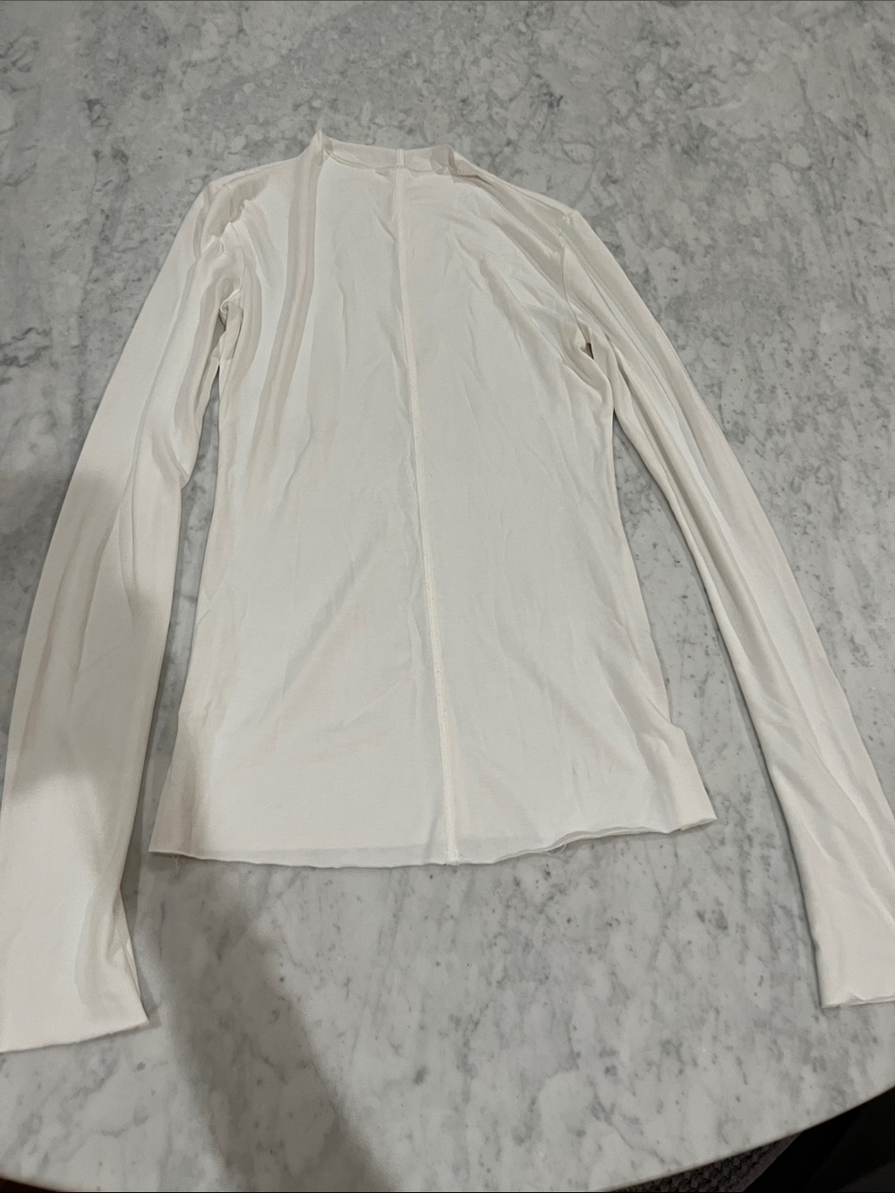 All things golden Women's White Long-Sleeve Slim Fit Top